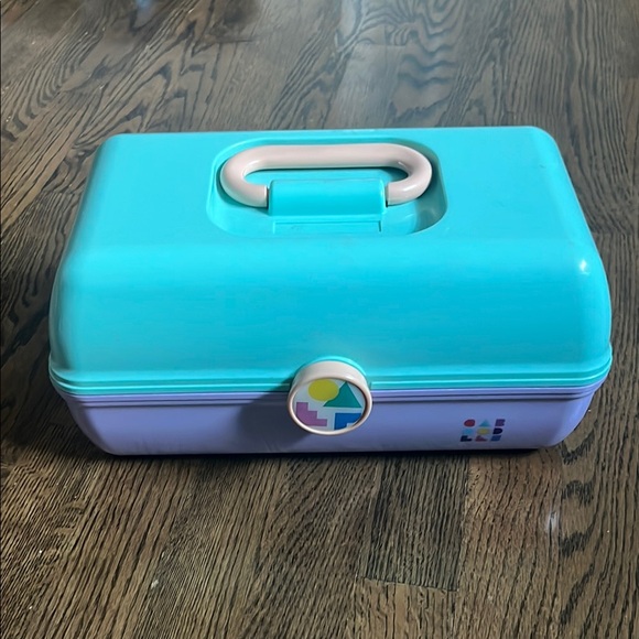 Caboodles Aqua and Lavender Organizer - Picture 1 of 2